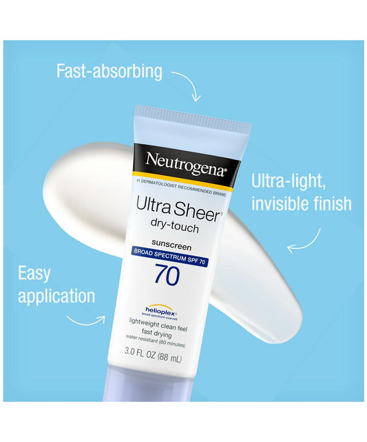 Neutrogena Ultra Sheer Dry Touch Sunscreen Broad Spectrum SPF 70