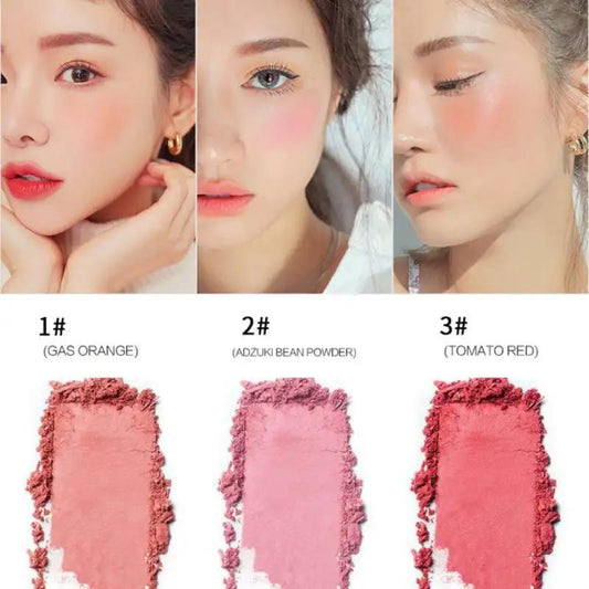 Kaxier 3 Color Blush Palette With Brush (original made in korea )